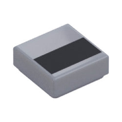 3070pb389タイル1×1(デロリアンブラックストライプ)ライトブルーイッシュグレイ