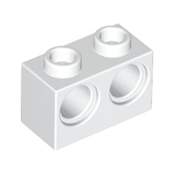 32000-001テクニックブロック1×2ペグ穴2個ホワイト
