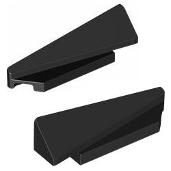 3388-3389-026ウェッジ5x1x1-1/3-1x4プレートベース右/左(ペア)ブラック