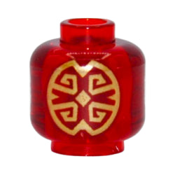 28621pb0054ミニフィグヘッド269(金のオリエンタル柄)