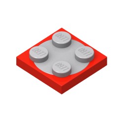 3680c02-021ターンテーブル2×2セットレッド