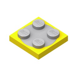 3680c02-024ターンテーブル2×2セットイエロー