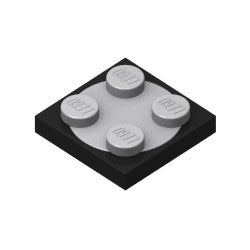 3680c02-026ターンテーブル2×2セットブラック