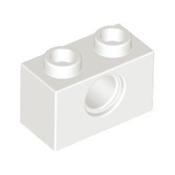 3700-001テクニックブロック1×2ペグ穴1個ホワイト