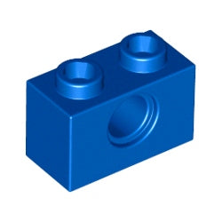 3700-023テクニックブロック1×2ペグ穴1個ブルー