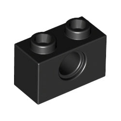 3700-026テクニックブロック1×2ペグ穴1個ブラック
