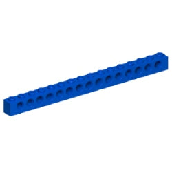 3703-023テクニックブロック1×16ペグ穴15個ブルー
