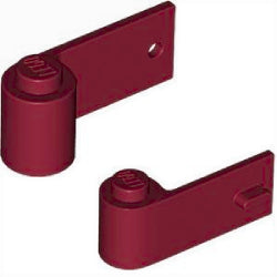 3821-3822-154車ドア1×3×1-左右ペアダークレッド