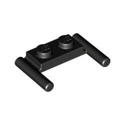 3839b-026プレート1×2両側に取っ手付ブラック