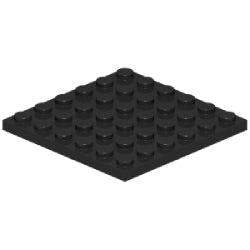 3958-026プレート6×6ブラック