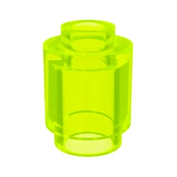 3062b-049ブロック1×1丸トランスネオングリーン