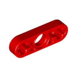 6632-021テクニックリフトアーム1×3-細身レッド