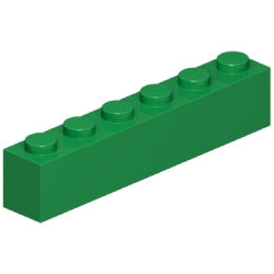 3009-028ブロック1×6グリーン