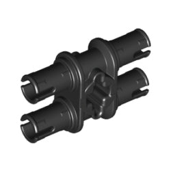 32138-026テクニックピンダブル車軸穴有ブラック