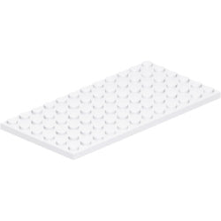 3028-001プレート6×12ホワイト