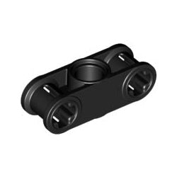 32184-026テクニック車軸ピンコネクター1×3垂直中央ペグ穴1つブラック