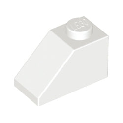 3040-001スロープ45度2×1ホワイト