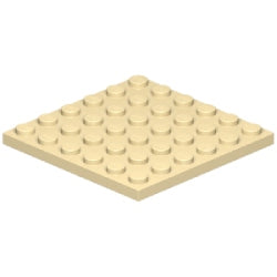 3958-005プレート6×6タン