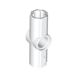 32034-001テクニック車軸ピンコネクター アングル2ホワイト