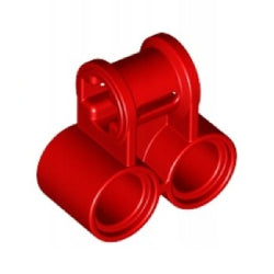 32291-021テクニック車軸ピンコネクター垂直ペグ穴2つレッド