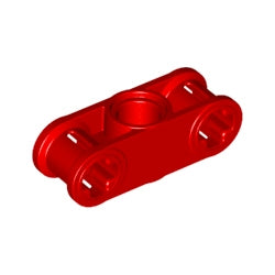 32184-021テクニック車軸ピンコネクター1×3垂直中央ペグ穴1つレッド
