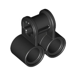 32291-026テクニック車軸ピンコネクター垂直ペグ穴2つブラック