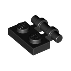 2540-026プレート1×2取っ手付その1ブラック