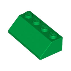 3037-028スロープ45度2×4グリーン