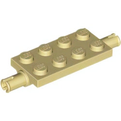 30157-005プレート2×4両側ペグ付タン