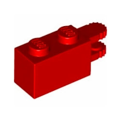 30540-021ヒンジブロック1×2ロック水平指2本レッド(旧型)