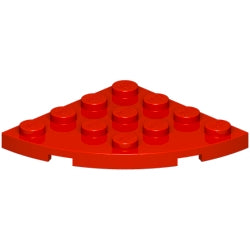 30565-021プレート4×4コーナー丸レッド