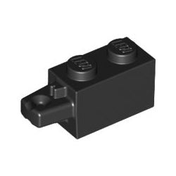30541-026ヒンジブロック1×2ロック端に水平指1本ブラック