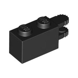 30540-026ヒンジブロック1×2ロック水平指2本ブラック(旧型)