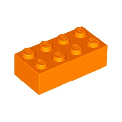 3001-106ブロック2×4オレンジ 