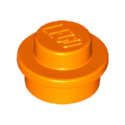 4073-106プレート1×1丸オレンジ