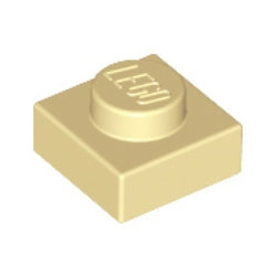 3024-005プレート1×1タン