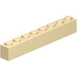 3008-005ブロック1×8タン