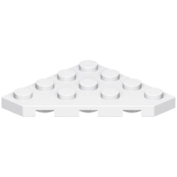 30503-001プレート4×4コーナー無ホワイト