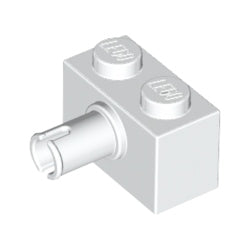 2458-001ブロック1×2側面にペグ1個ホワイト