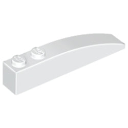 42022-001曲面スロープ6×1ホワイト