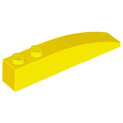 42022-024曲面スロープ6×1イエロー