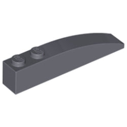 42022-199曲面スロープ6×1ダークブルーイッシュグレイ