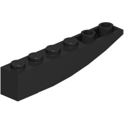 42023-026逆曲面スロープ6×1ブラック