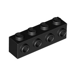 30414-026ブロック1×4側面にスタッド有ブラック