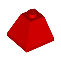 3045-021スロープ45度2×2コーナー2方向傾斜レッド