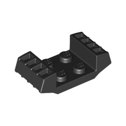 41862-026プレート2×2グリルブラック