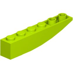 42023-119逆曲面スロープ6×1ライム