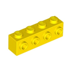 30414-024ブロック1×4側面にスタッド有イエロー