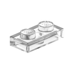 3023-040プレート1×2トランスクリア