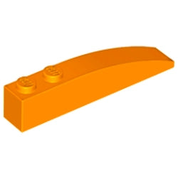 42022-106曲面スロープ6×1オレンジ